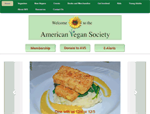 Tablet Screenshot of americanvegan.org